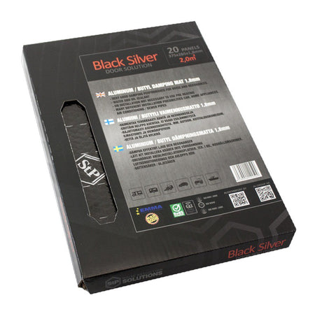 STP Black Silver Door - matomas išpjovimas su logotipu viduje