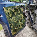 STP Camo Gold - Automobilio durelių vidus su garsiakalbiu ir izoliacija