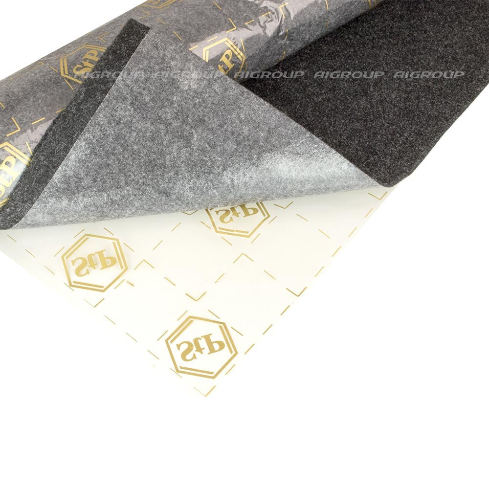 STP Carpet Grey shop pack - atplėštas lipnus sluoksnis su logotipais
