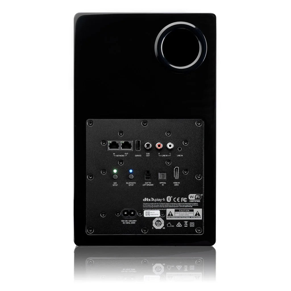 SVS Prime Wireless Pro, aktyvios kolonėlės - Galinė panelė su daugybe jungčių