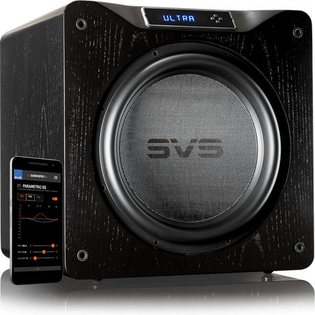 SVS SB16-Ultra Subwoofer, žemų dažnių garso kolonėlė (įvairių spalvų)- juoda