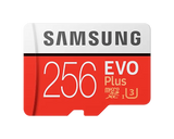Samsung EVO Plus MicroSD 256GB atminties kortelė su adapteriu