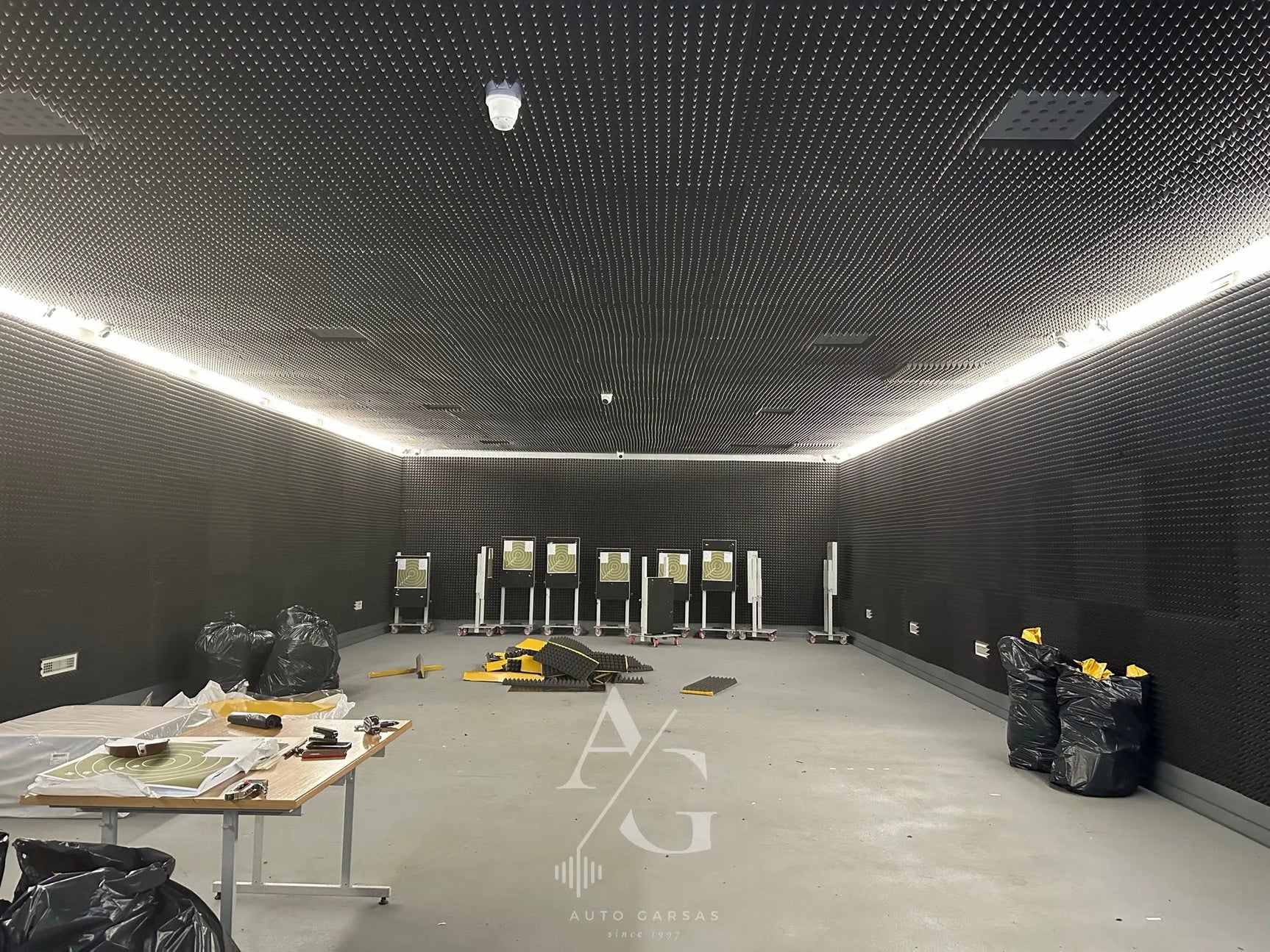 Šaudykla, akustinis apdirbimas 2023m