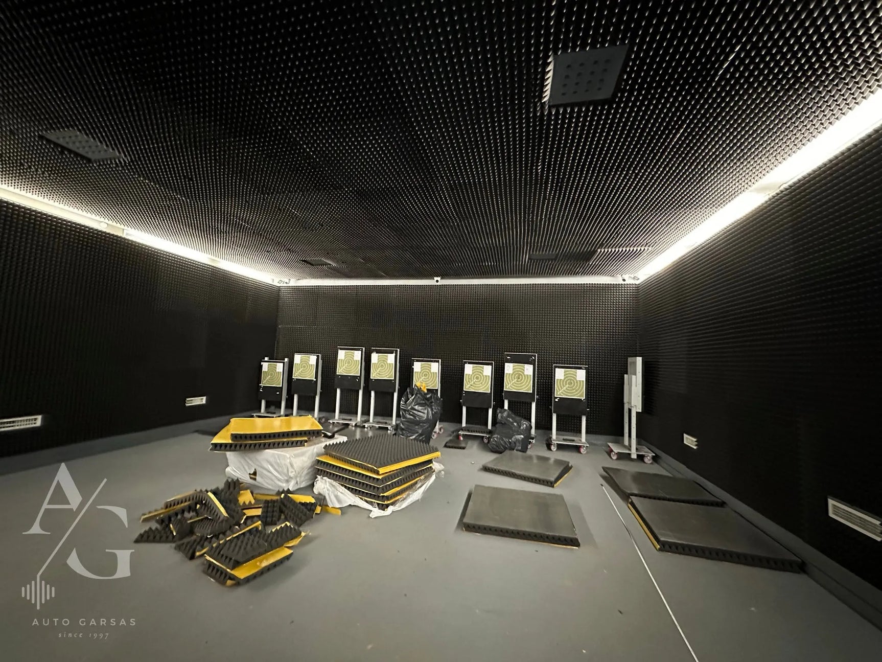 Šaudykla, akustinis apdirbimas 2023m