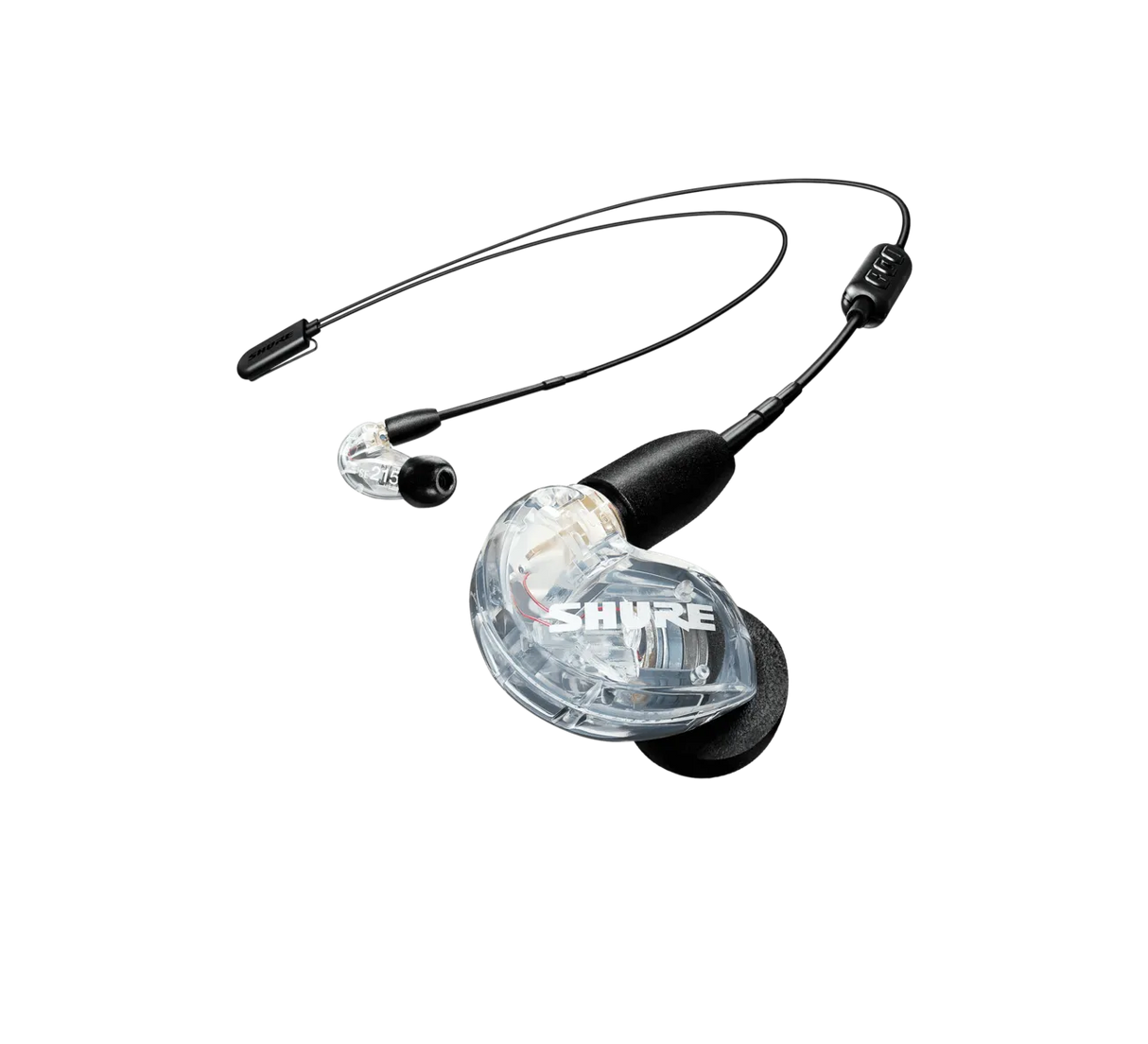 Shure AONIC 215 WIRELESS, Belaidės ausinės (įvairių spalvų) - Permatomi ausinių korpusai su laidais