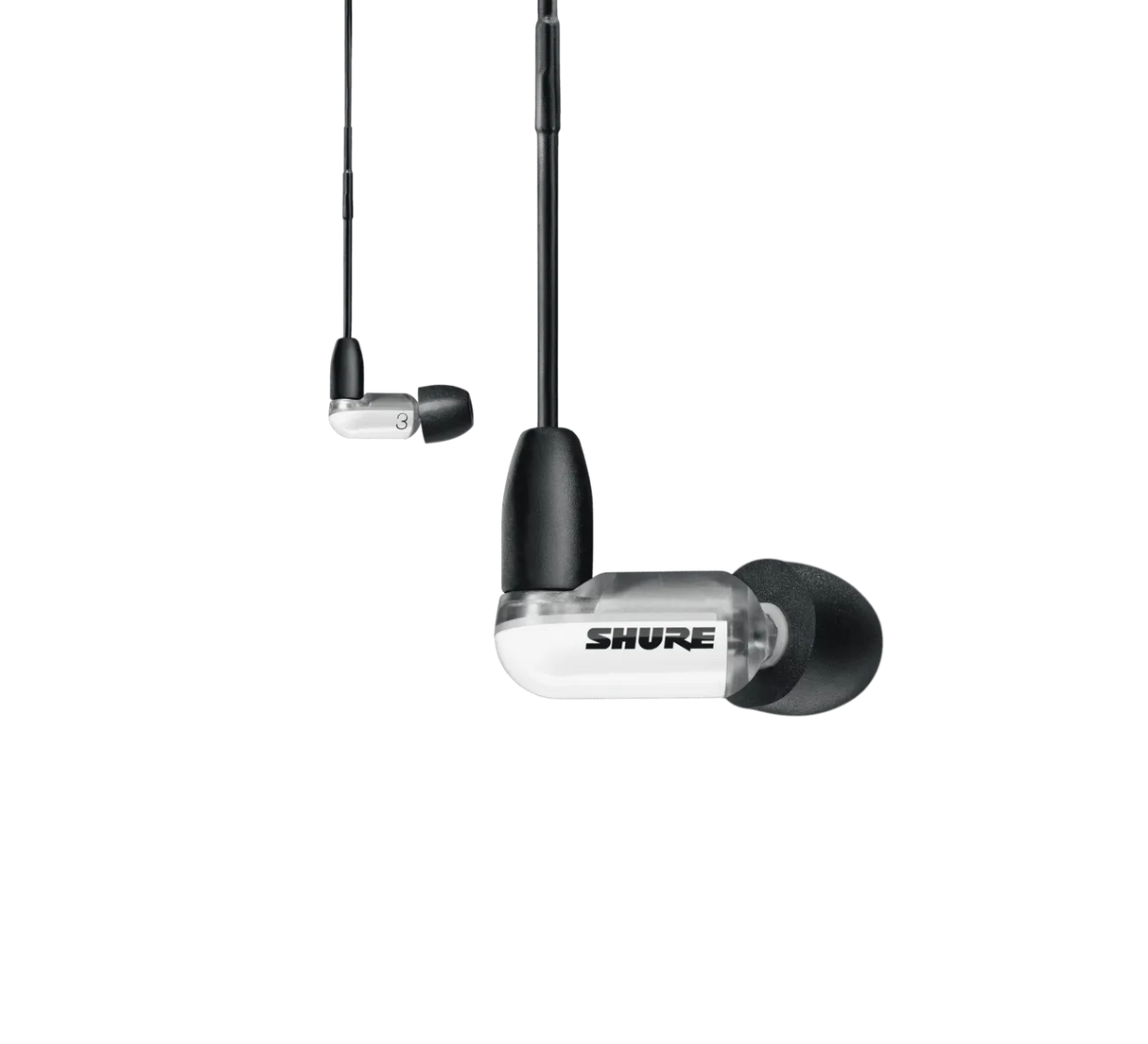 Shure AONIC 3, Ausinės (įvairių spalvų) - Ausinių korpusas ir logotipas iš arti