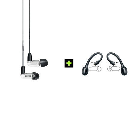 Shure AONIC 3 TRUE WIRELESS EARPHONE BUNDLE, Ausinių ir belaidžių ausinių adapterio rinkinys (įvairių spalvų)