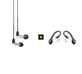 Shure AONIC 3 TRUE WIRELESS, belaidžių In-Ear tipo ausinių rinkinys su - papildomi ausų kabliukai su laidais