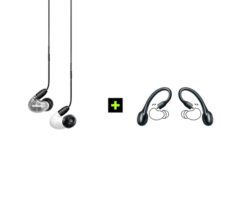 Shure AONIC 4 TRUE WIRELESS EARPHONE BUNDLE, Ausinių ir belaidžių ausi