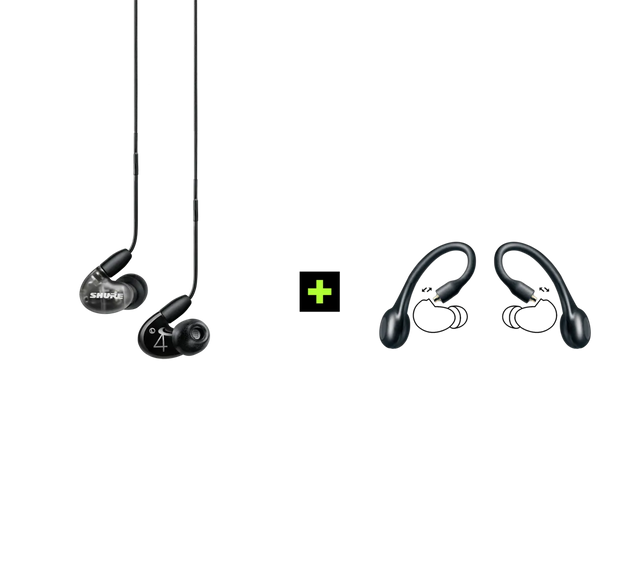 Shure AONIC 4 TRUE WIRELESS EARPHONE BUNDLE, Ausinių ir belaidžių ausi