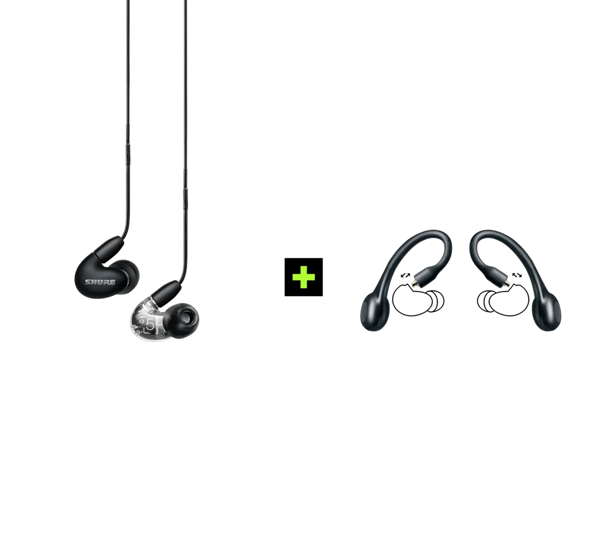 Shure AONIC 5 TRUE WIRELESS EARPHONE BUNDLE, Ausinių ir belaidžių ausi