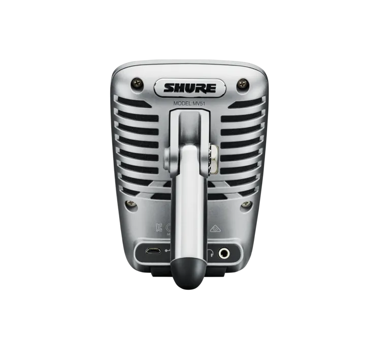 Shure MV51, didelės diafragmos mikrofonas su skaitmeniniu kondensatoriumi