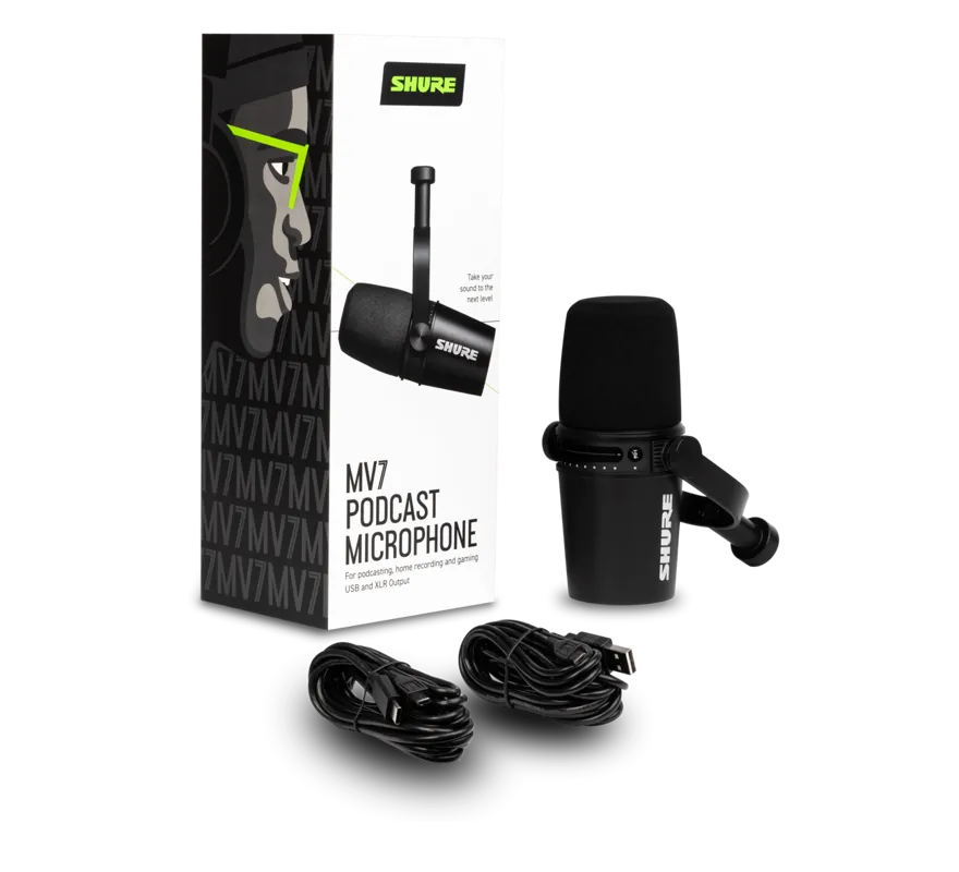 Shure MV7, mikrofonas (įvairių spalvų)