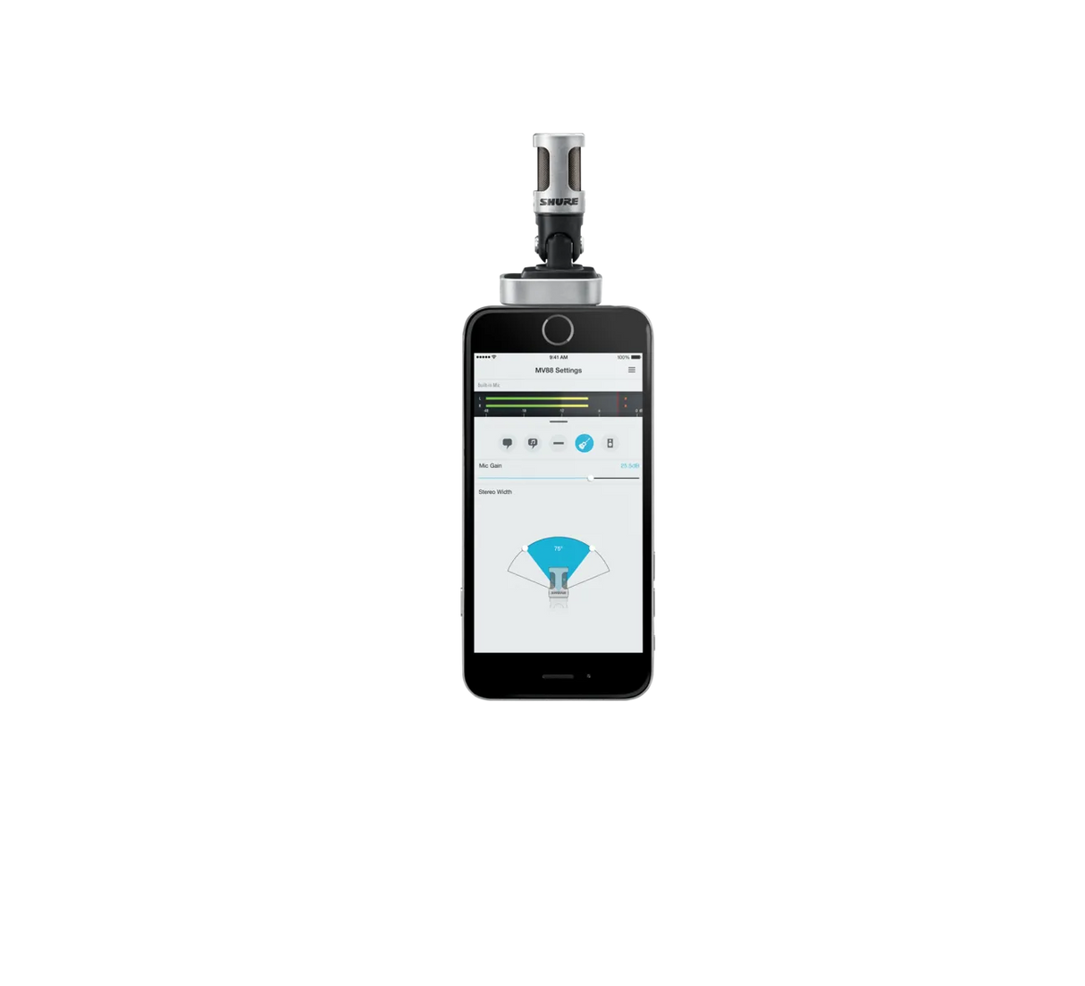 Shure MV88, skaitmeninis mikrofonas išmaniesiems įrenginiams