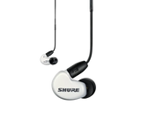 Shure SE215-CL WIRELESS, belaidės In-Ear tipo ausinės su išorinių gars - Šoninis vaizdas su ausinių detalėmis