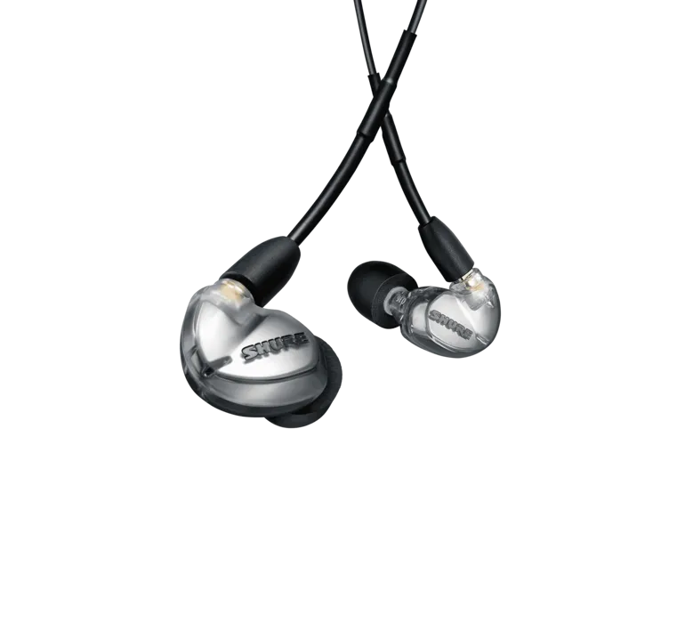 Shure SE425 WIRELESS, belaidės In-Ear tipo ausinės su išorinių garsų s - permatomi ausinukai su laidais