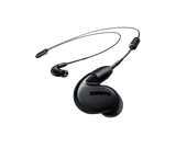 Shure SE846 WIRELESS, belaidės In-Ear tipo ausinės su išorinių garsų s - Šoninis vaizdas su SHURE logotipu