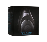 Shure SRH1440, Profesionalios ausinės - Šoninis dėžutės vaizdas su ausinių detale