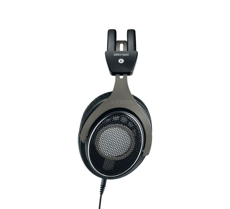 Shure SRH1840, premium klasės Open-Back tipo ausinės - Atvirų ausinių vidinė dalis su tinkleliu
