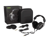 Shure SRH1840, premium klasės Open-Back tipo ausinės - Ausinės su dėklu ir laidais