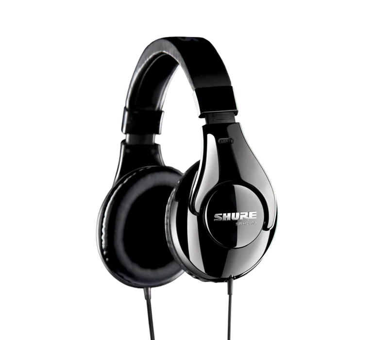 Shure SRH240A, profesionalios On-Ear tipo ausinės