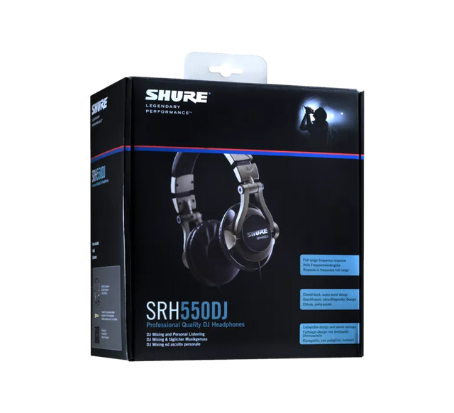 Shure SRH550DJ, profesionalios DJ On-Ear tipo ausinės
