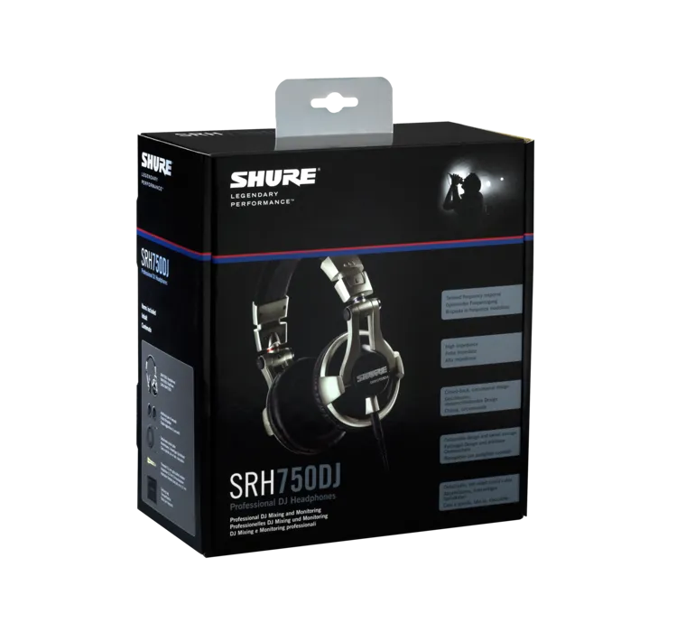 Shure SRH750DJ, profesionalios DJ On-Ear tipo ausinės