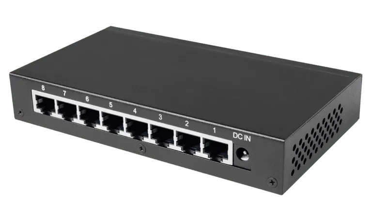 Silent Angel Bonn N8, tinklo komutatorius