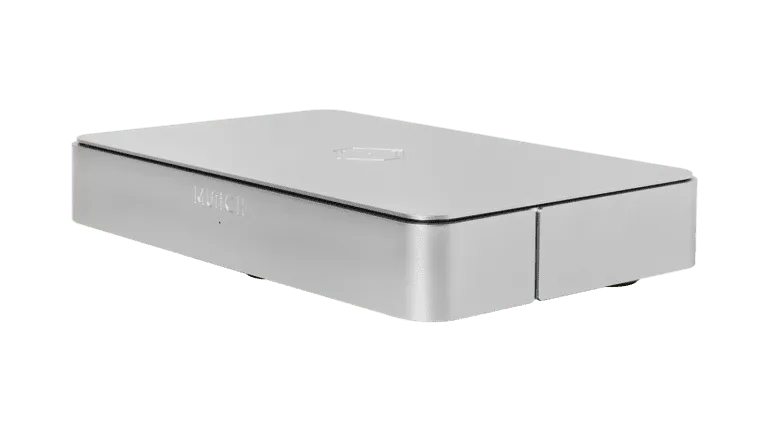 Silent Angel Munich MU, Audiofilinis tinklo grotuvas - Sidabrinis korpusas su išraižytu logotipu