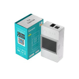 Sonoff TH Elite Smart Temperature and Humidity Monitoring Switch THR31 - priekinė panelė su ekranu ir jungtimis