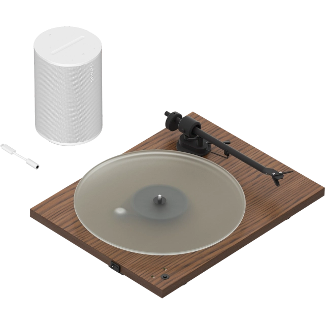 Sonos Pro-Ject T1, Era 100 belaidė kolonėlė ir Line-In adapteris, patefonas - patefono jungtys ir kolonėlės adapteris