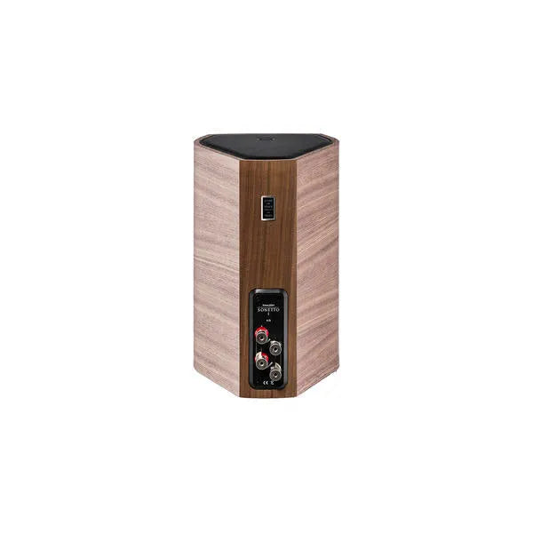 Sonus Faber SONETTO I, lentyninė kolonėlė (įvairių spalvų) - Galinė panelė su jungtimis ir medžio raštas