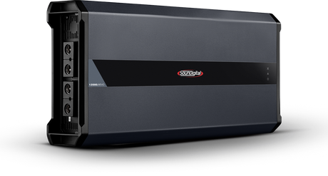 SounDigital 12000.1 EVO 4.0 - 2 Ohm - galingos jungtys ir indikatoriai šone