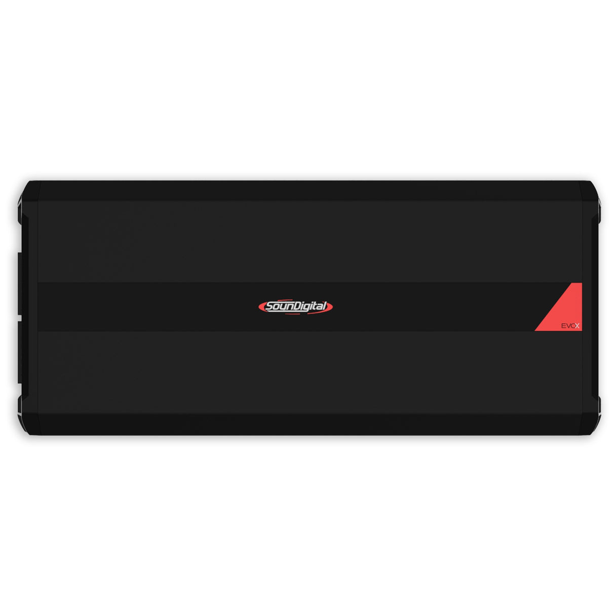 SounDigital 12000.1 EVOX 1ohm - Juodas stiprintuvas su raudonu logotipu
