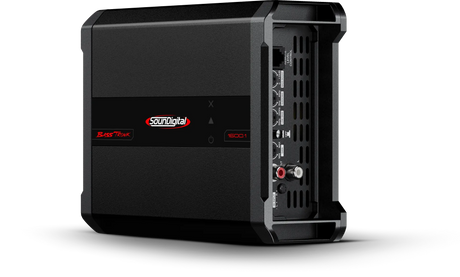 SounDigital 1600.1 BASSTRONIK - 1 Ohm - Galinė panelė su jungtimis ir valdikliais