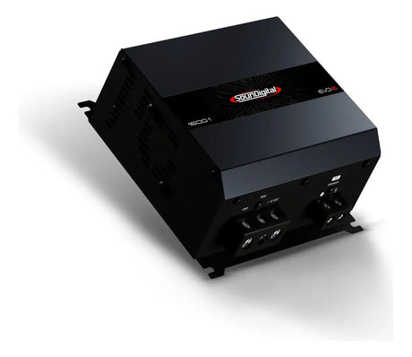 SounDigital 1600.1 EVO 6 - 1 Ohm - Galinė panelė su jungtimis ir logotipu