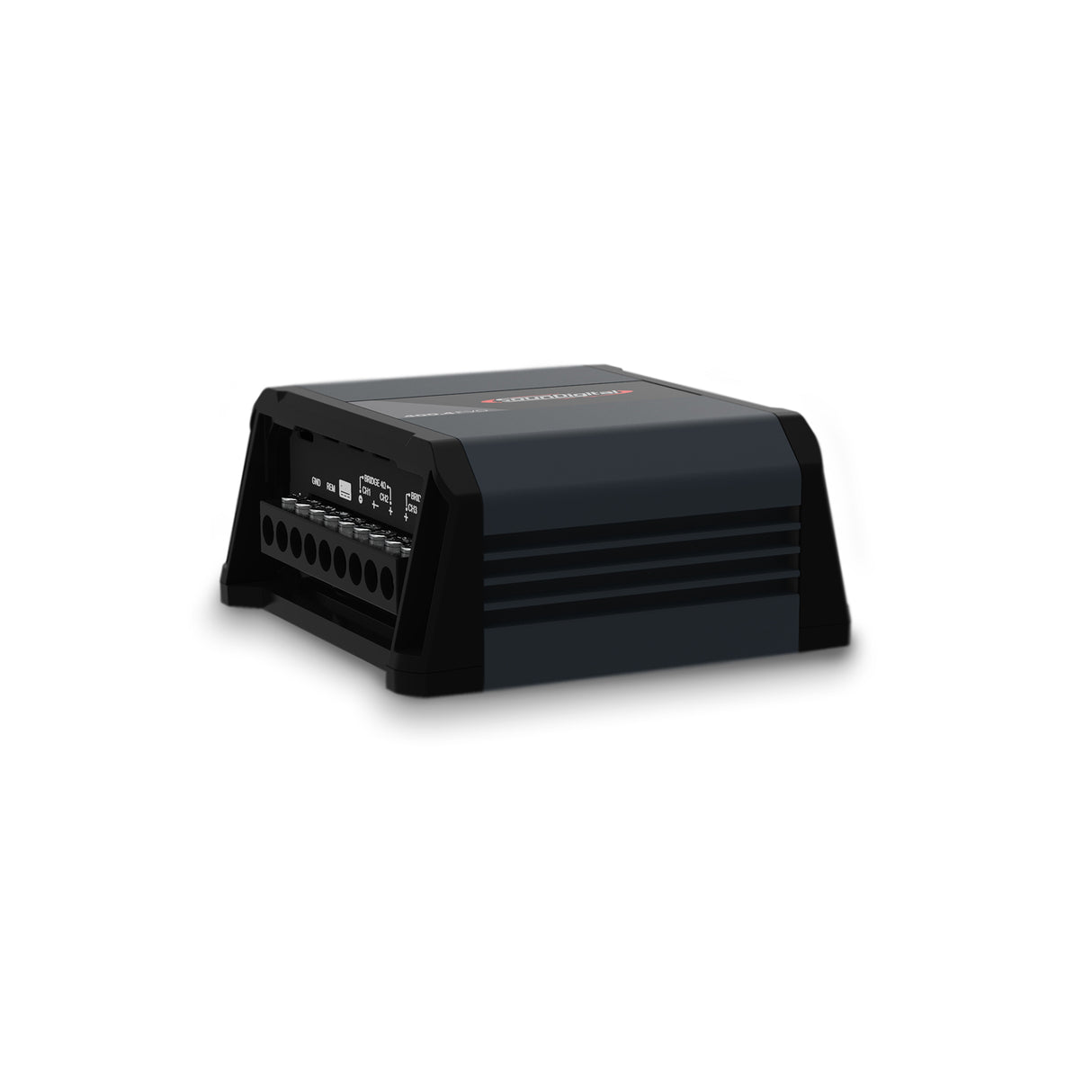 SounDigital 400.4 EVO 4.0 - galinė panelė su jungtimis ir etiketėmis