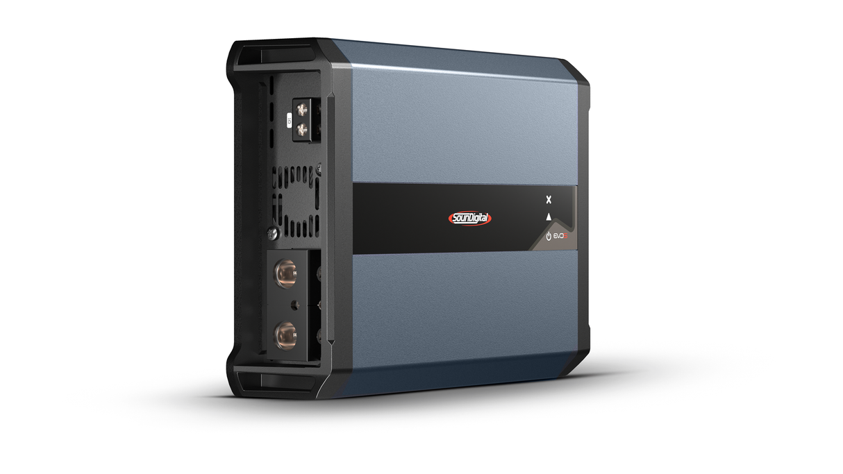 SounDigital 5000.1 EVO 5 - 1ohm - Galinė panelė su jungtimis ir logotipu