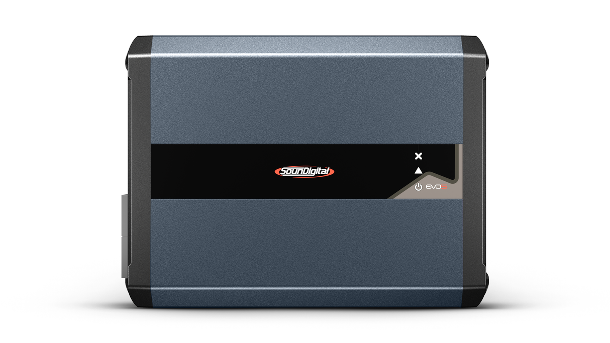 SounDigital 5000.1 EVO 5 - 1ohm - šoninis vaizdas su valdymo mygtukais