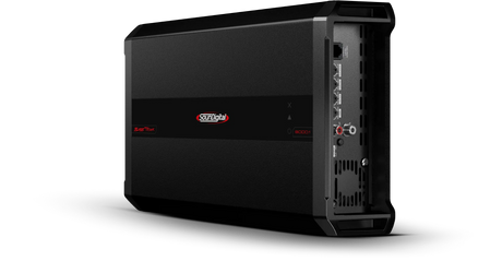 SounDigital 8000.1 BASSTRONIK - 1 Ohm - galinė panelė su jungtimis ir valdymo elementais