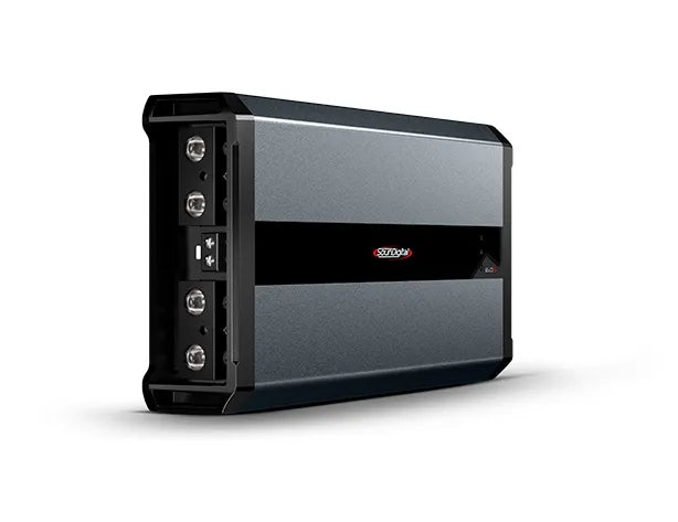 SounDigital 8000.1 EVO5 2 Ohm - Galinė panelė su jungtimis ir logotipu