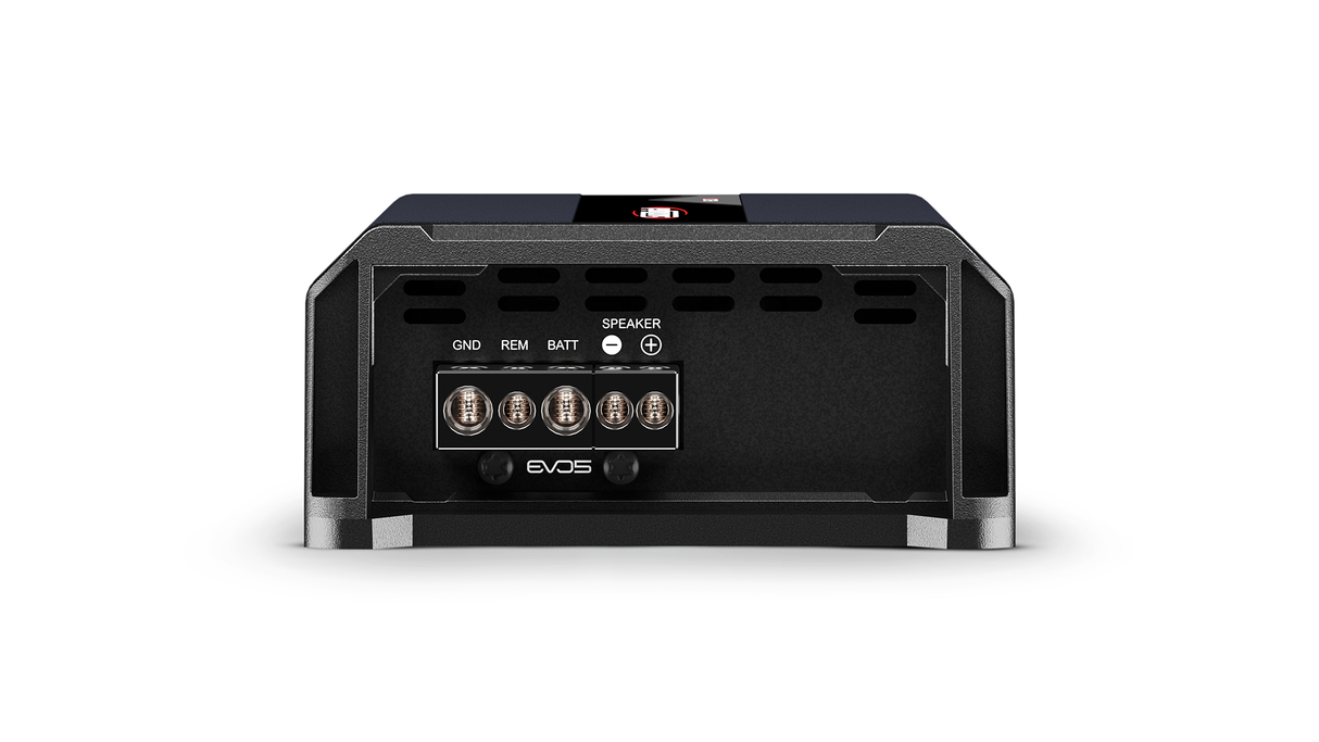 SounDigital 800.1 EVO5 4 Ohm - Juoda galinė panelė su jungtimis