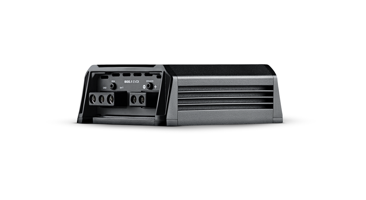 SounDigital 800.1 EVOX 4 Ohm - Galinė panelė su jungtimis ir aušinimo grotelėmis