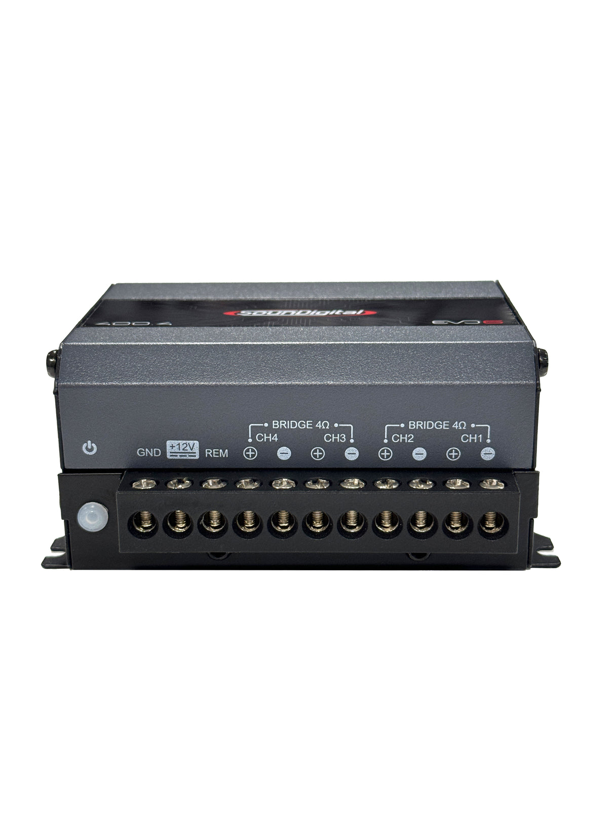 SounDigital 800.4 EVO 6 - 4 Ohm - Galinė panelė su jungtimis ir indikatoriais