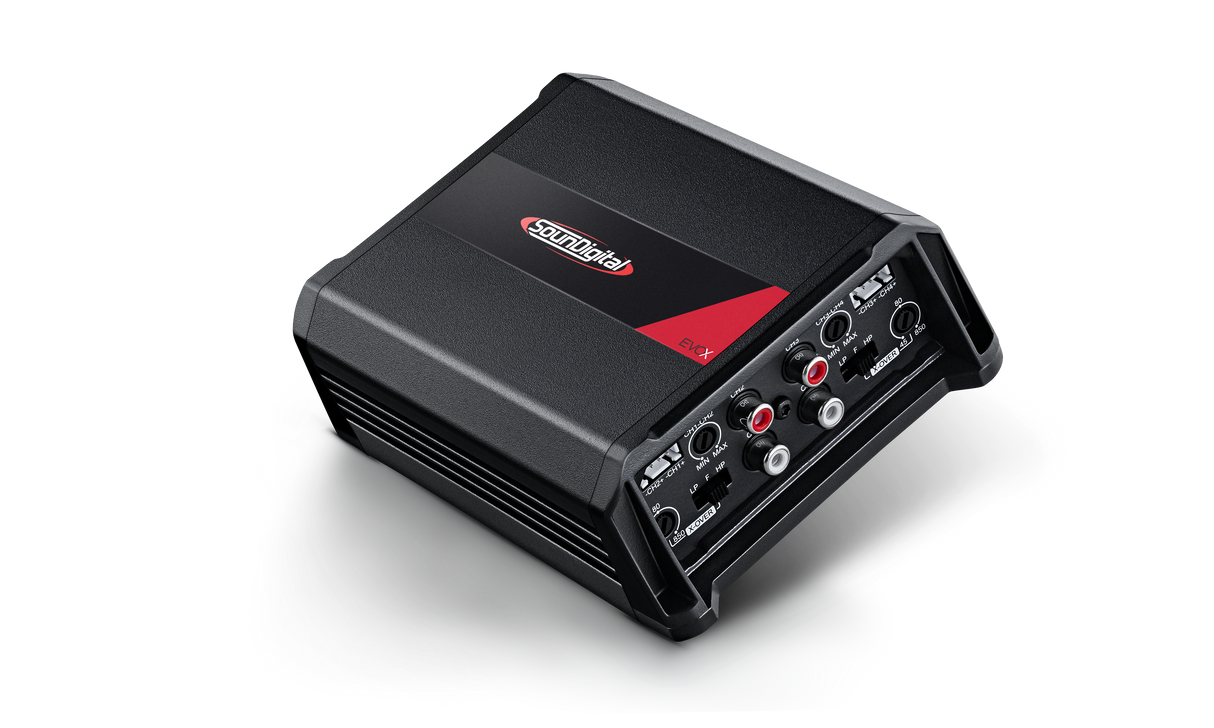 SounDigital 800.4 EVOX 4 Ohm - galinė panelė su jungtimis ir nustatymais