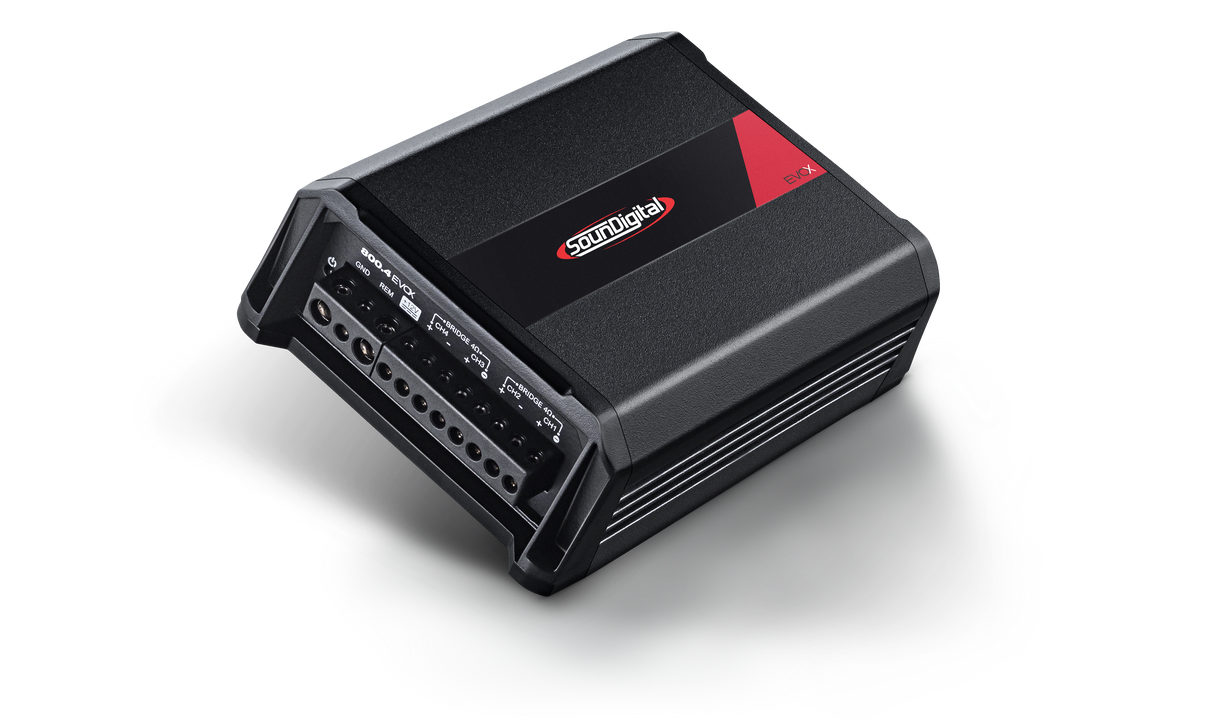 SounDigital 800.4 EVOX 4 Ohm - Galinė panelė su jungtimis ir etiketėmis