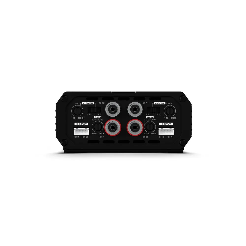SounDigital 800.4 XP - 4 Ohm - galinė panelė su jungtimis ir valdymo elementais