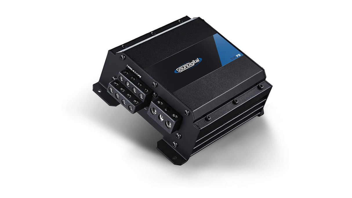 SounDigital SD1200.4-2 EVOPS 4 ohm - Galinė panelė su jungtimis ir logotipu