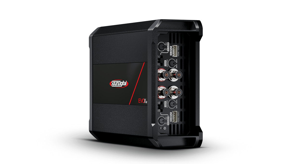 SounDigital SD1200.4 EVOX2 4 ohm - galinė panelė su jungtimis ir valdikliais