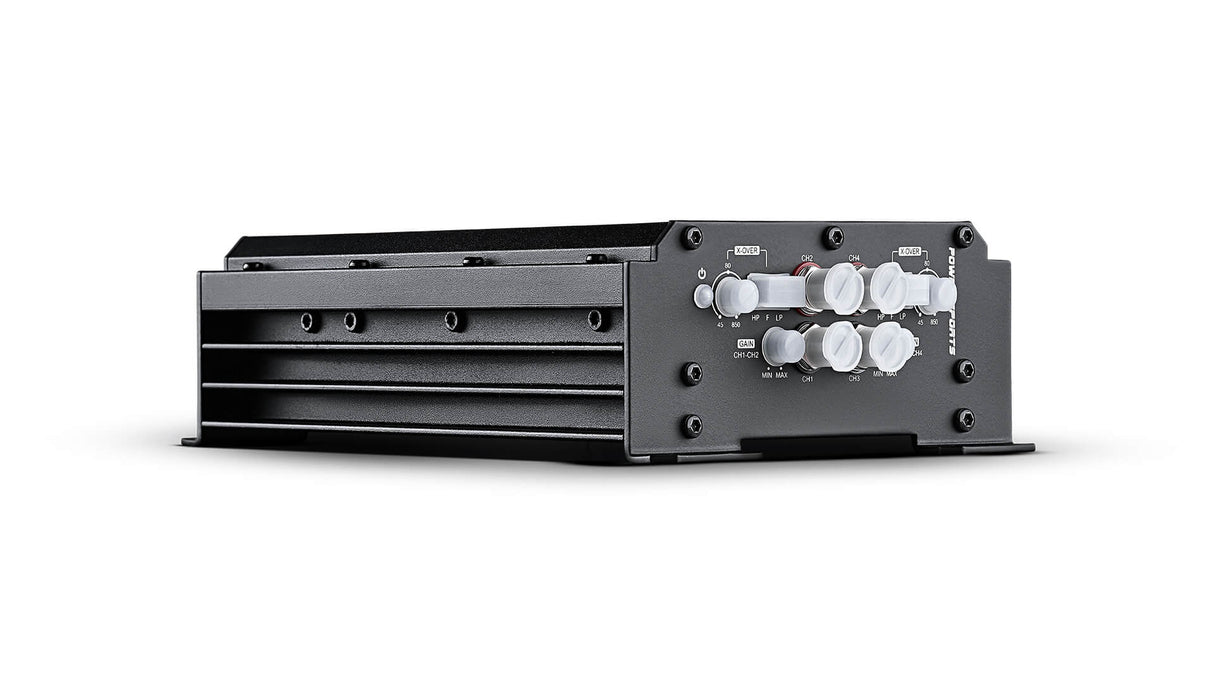 SounDigital SD2000.4-4 EVOPS 4 ohm - šoninis vaizdas su valdymo rankenėlėmis